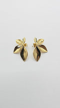 Gold Petal Studs