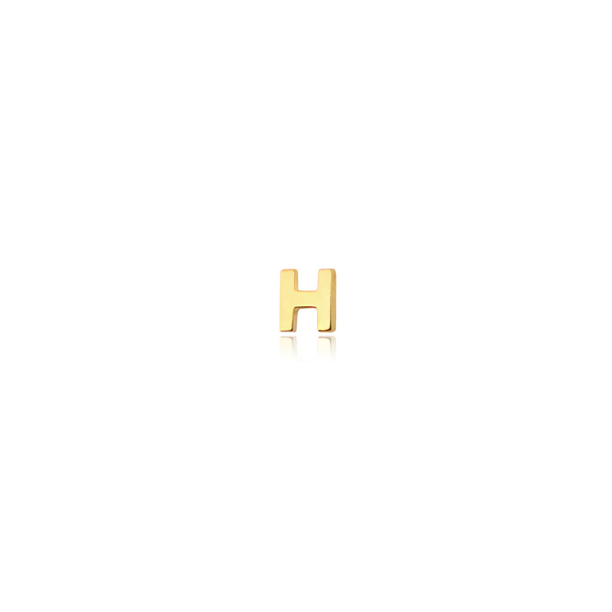Gold Plated SS Letter Studs
