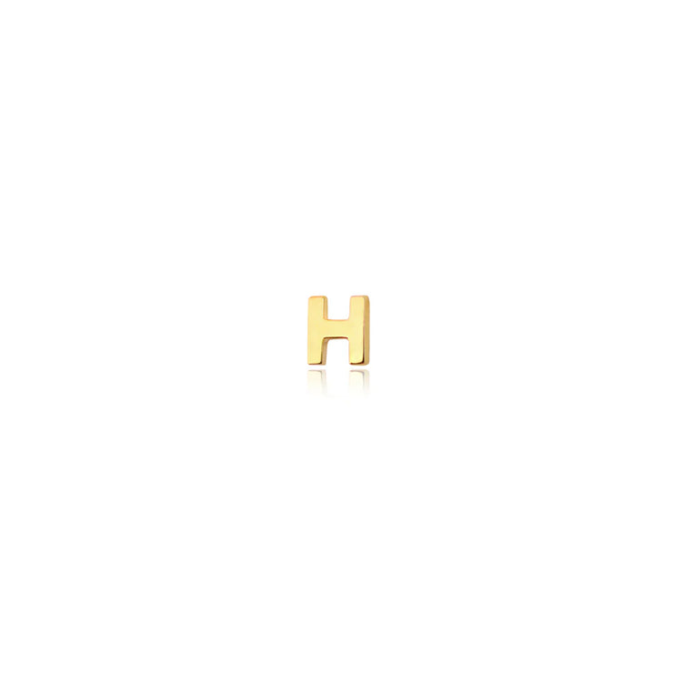 Gold Plated SS Letter Studs