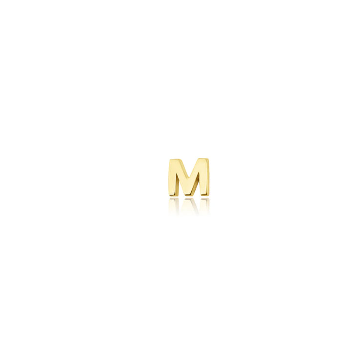 Gold Plated SS Letter Studs
