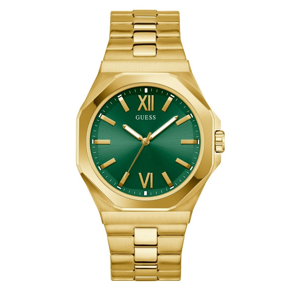 Guess Classic Watch - Green and Gold