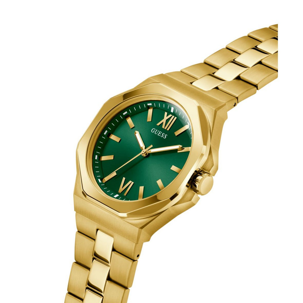 Guess Classic Watch - Green and Gold