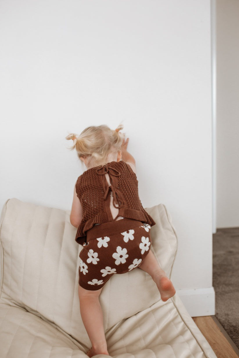 Crochet Singlet Top  - Cocoa Last One Was $60 Now