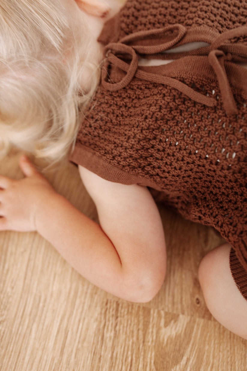 Crochet Singlet Top  - Cocoa Last One Was $60 Now