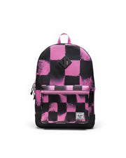 Heritage Youth Backpack - Stencil Checker Opera Mauve