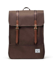 Survey Backpack - Chocolate Brown Crosshatch