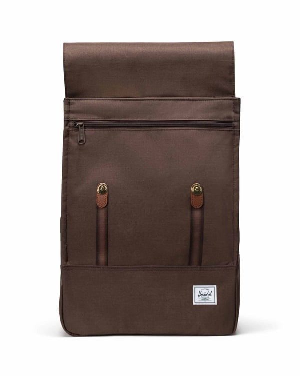 Survey Backpack - Chocolate Brown Crosshatch