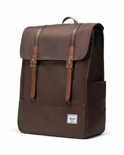 Survey Backpack - Chocolate Brown Crosshatch