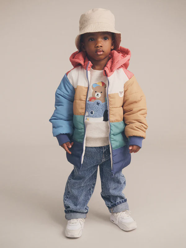 Colour Block Parka  Was $139.90 Now