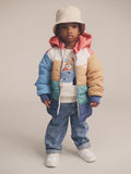 Colour Block Parka  Was $139.90 Now