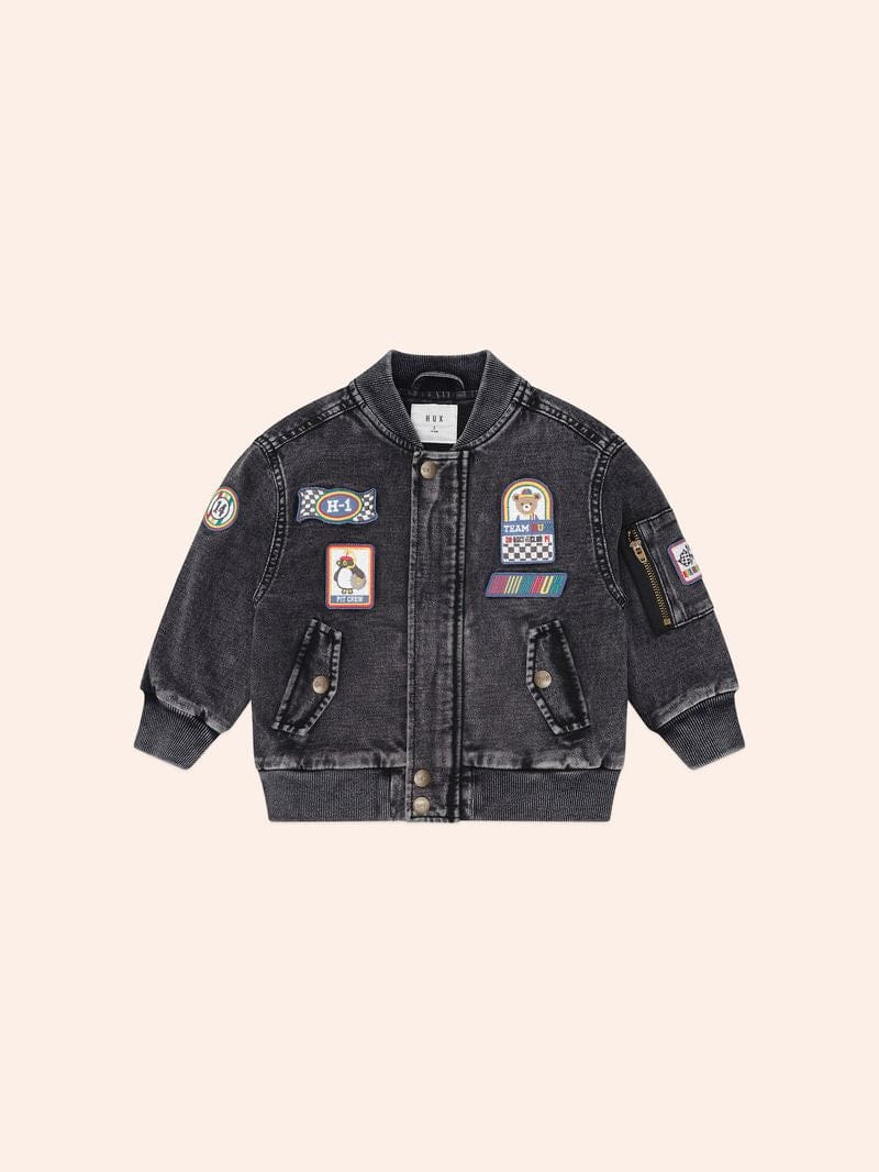 Black Knit Denim Patches Jacket Was $145 Now