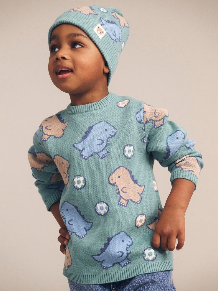 Dino Knit Play Jumper Last One Was $90 Now