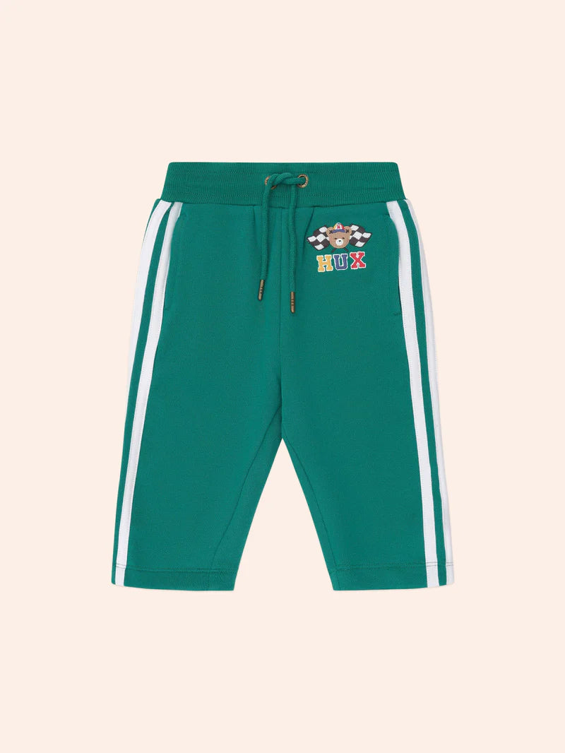 Racer Stripe Trackpant - Emerald Was $75 Now
