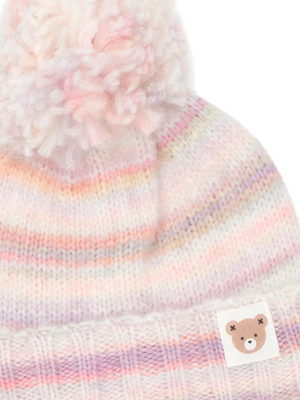 Rainbow Stripe Knit Beanie Was $55 Now