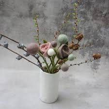 Handmade Felt Flower - Aqua