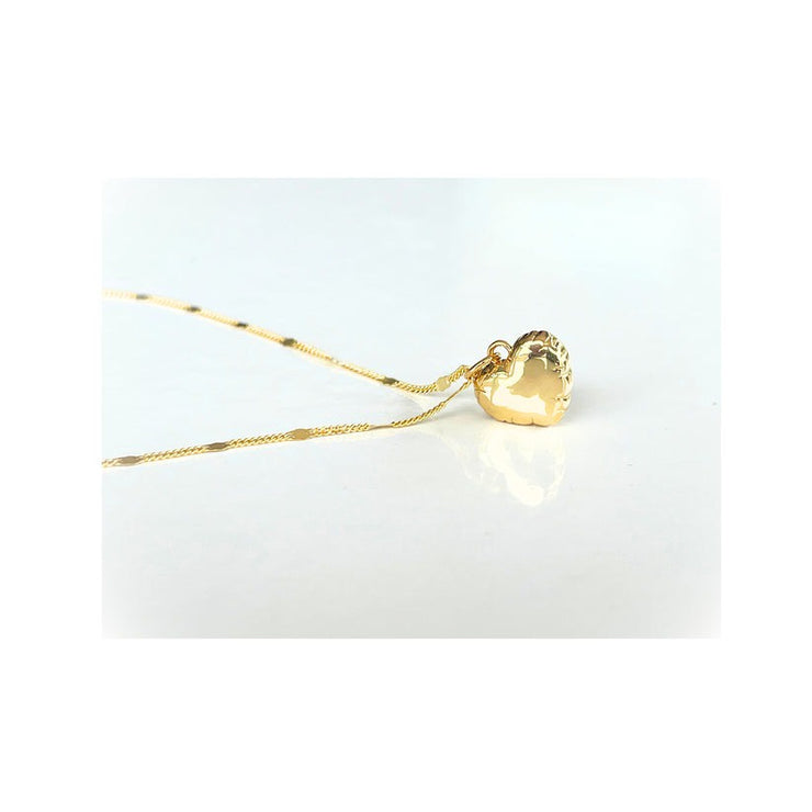 Inflate Your Heart Necklace- Gold