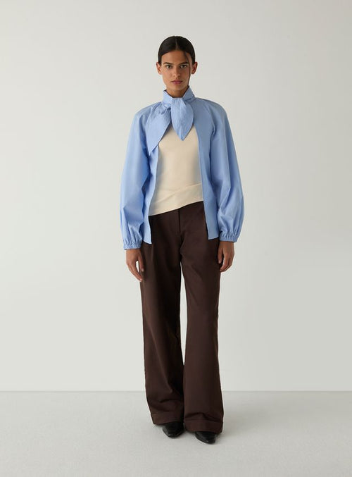 Aster Tie Blouse - Blue
