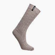 Women's Merino Wool Chunky Cable Knit Sunday Socks - Bluff