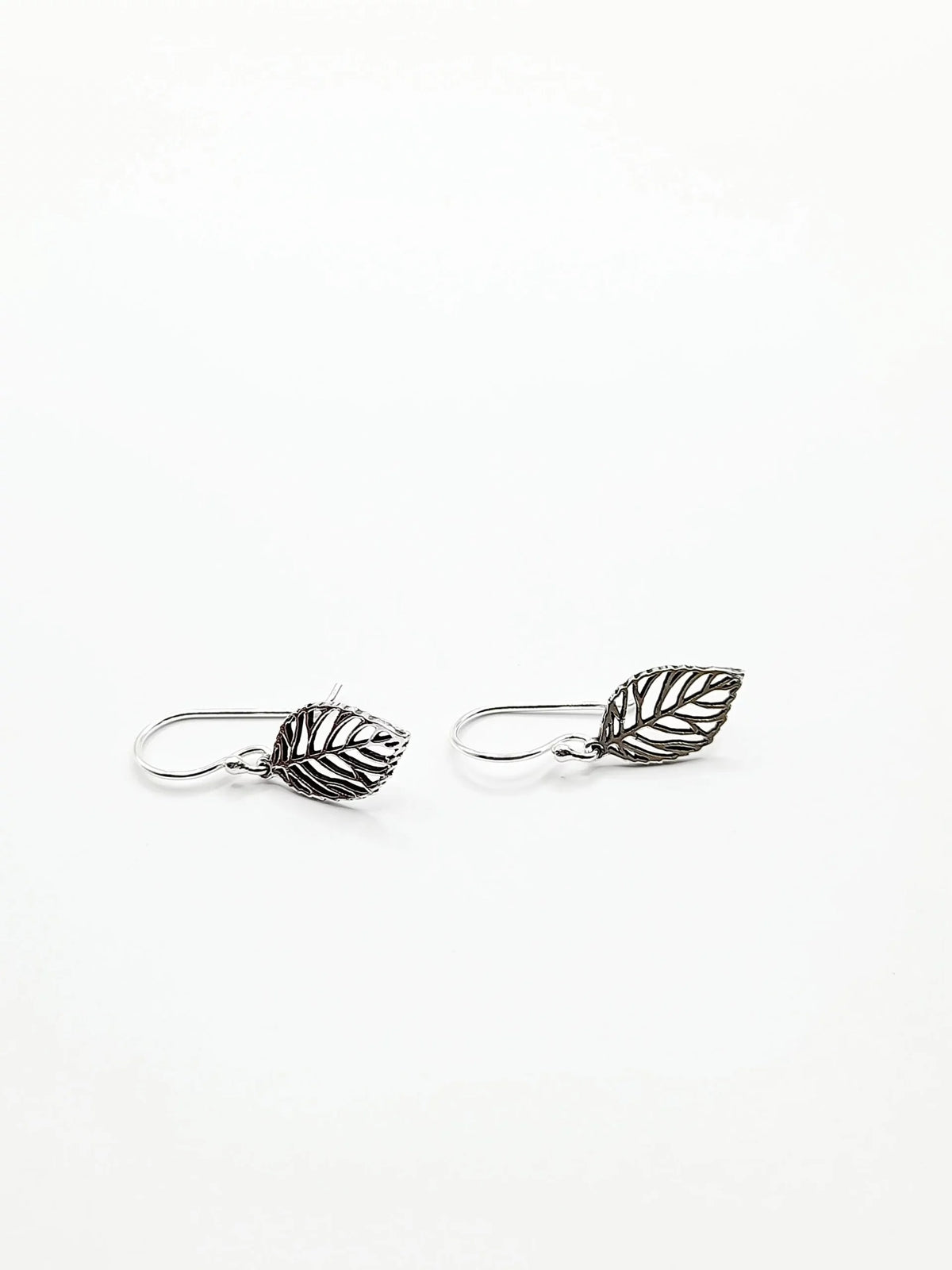 Sterling Silver Little Leaf Earrings