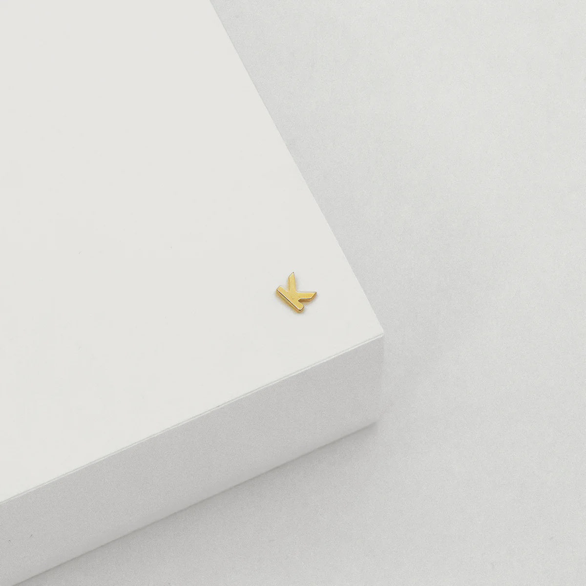 Gold Plated SS Letter Studs