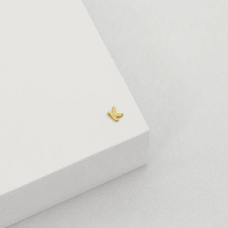 Gold Plated SS Letter Studs