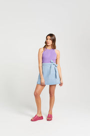 Lib Skirt - Stone Wash Denim Was $119.90 NOW