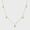 Multi Star Necklace - Gold