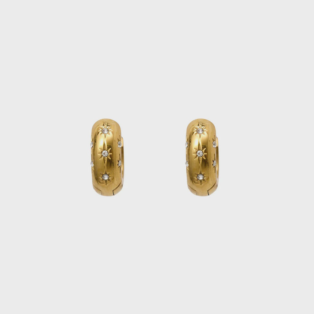 Super Nova Huggie Earrings