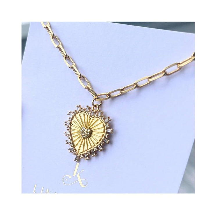 Hearts Desire Necklace - Gold