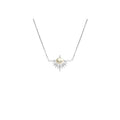 Solar Embrace Necklace with Pearl