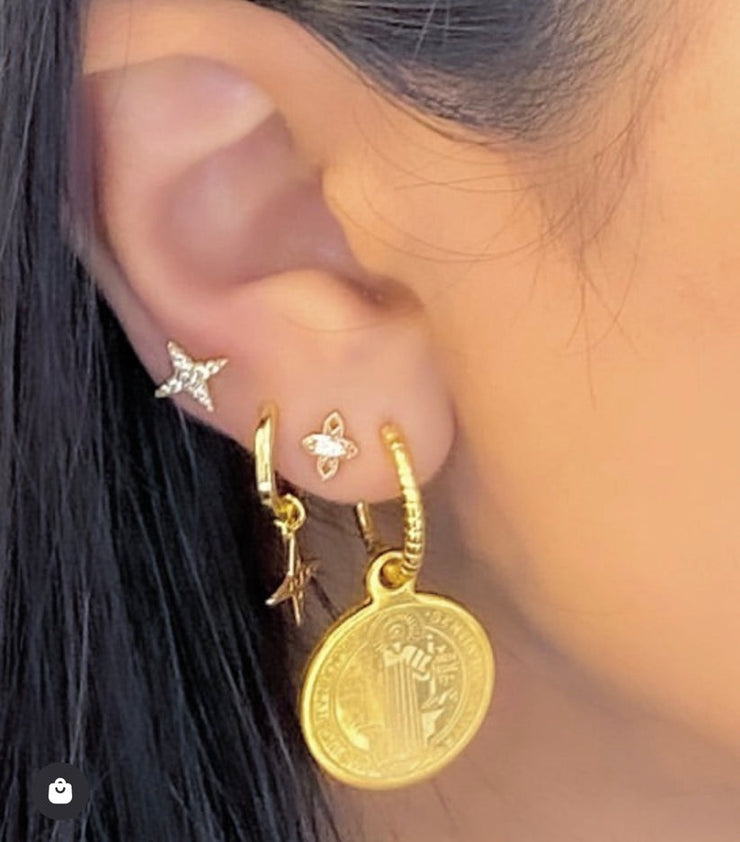 Tiny Star Stud Earrings