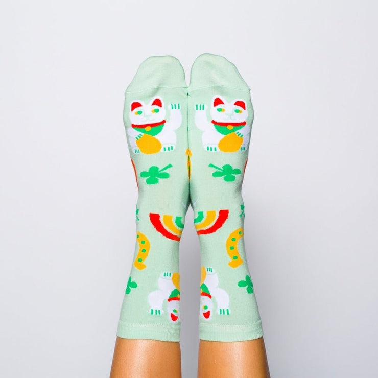 Womens Socks - Lucky Cat