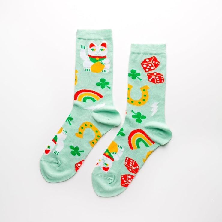 Womens Socks - Lucky Cat