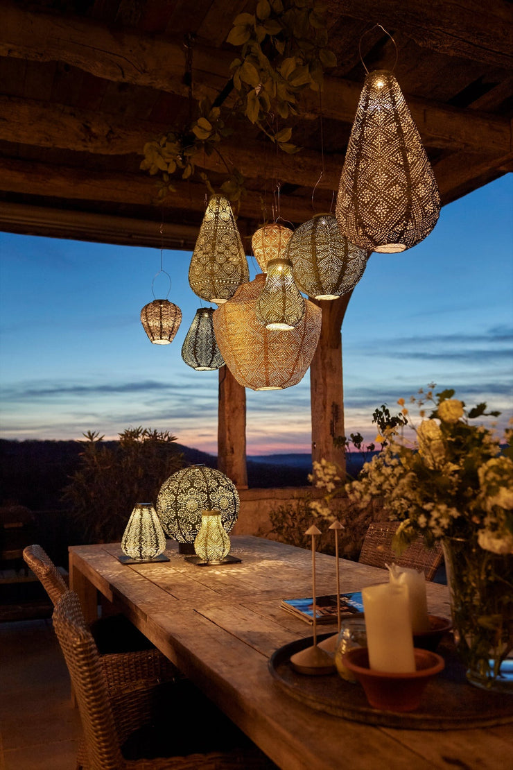 Lantern Stand Plate Black