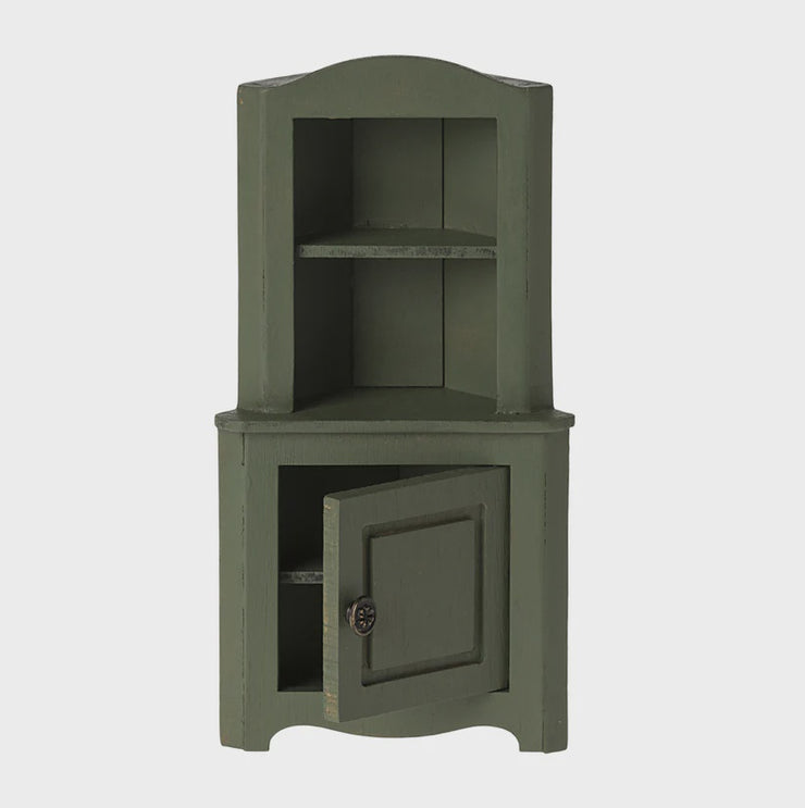 Maileg Corner Cabinet Mouse - Dark Green