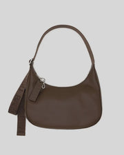 Baggu Recycled Leather Crescent Bag - Medium Brown