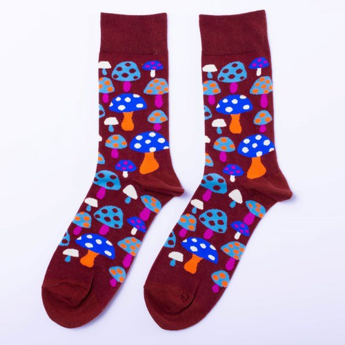 Womens Socks - Mushroom