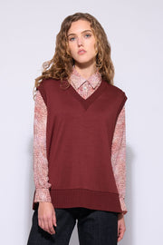 Back Story Vest - Red Clay