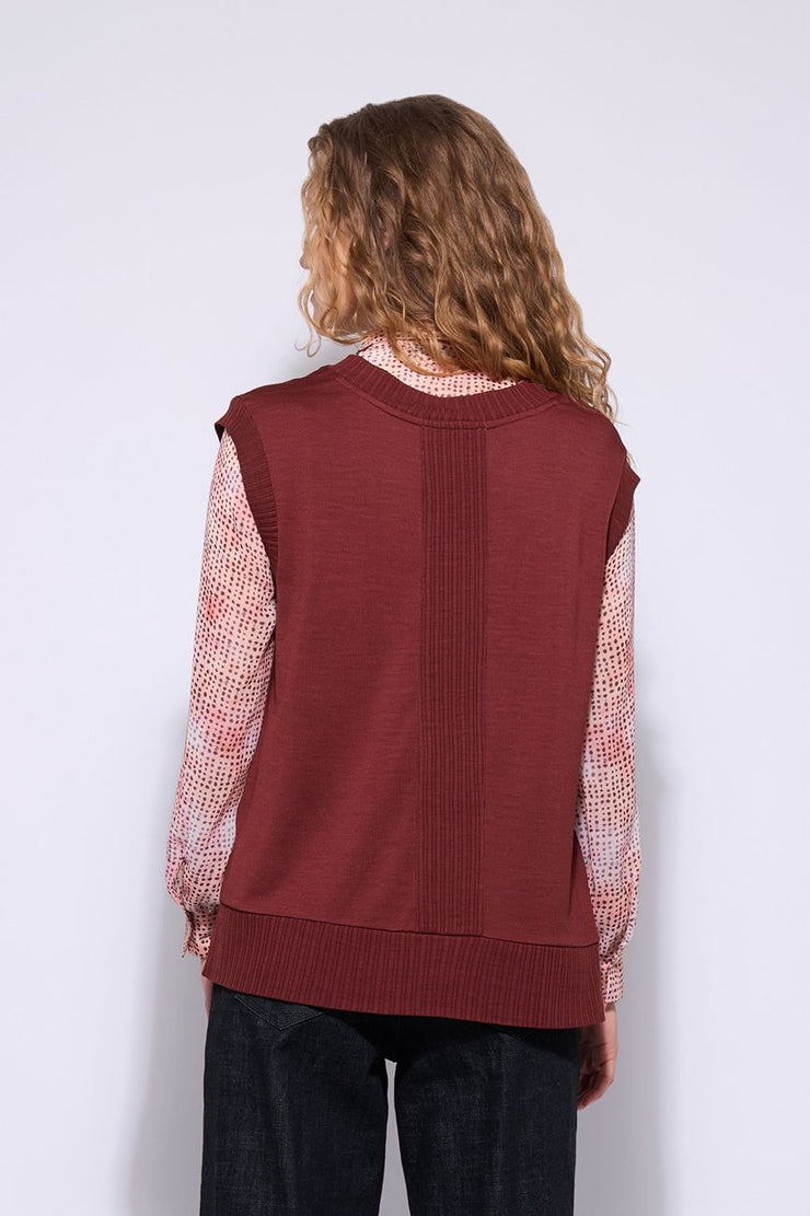 Back Story Vest - Red Clay