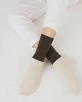 Nooan Dunedin Possum/Merino Socks - Turkish Coffee/Marshmallow