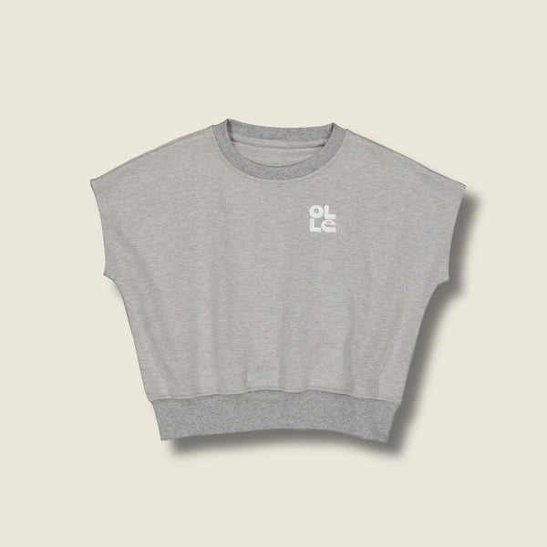 Olle Oversized Tank - Grey Marle