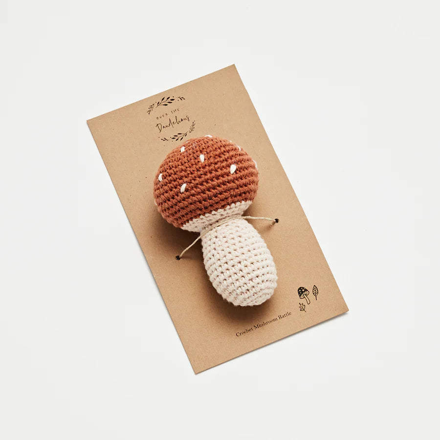 Crochet Mushroom Rattle