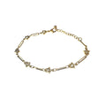 Star & Paperclip Bracelet - Gold