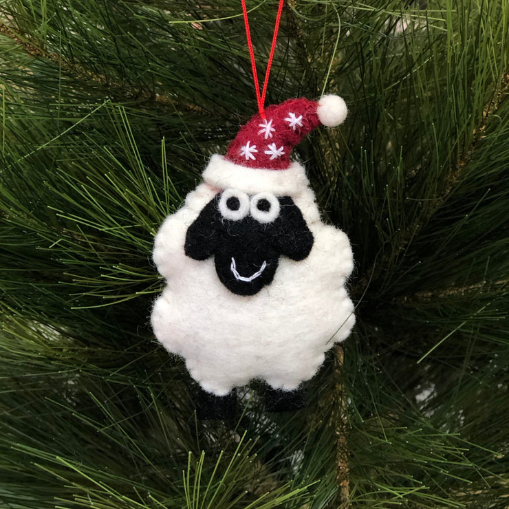 Xmas 25 Decoration: Sheep w Hat