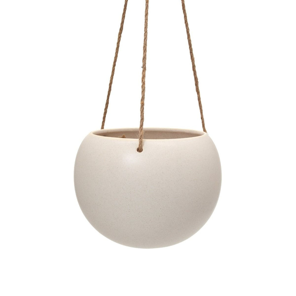 Orbit Hanging Planter - Oatmeal