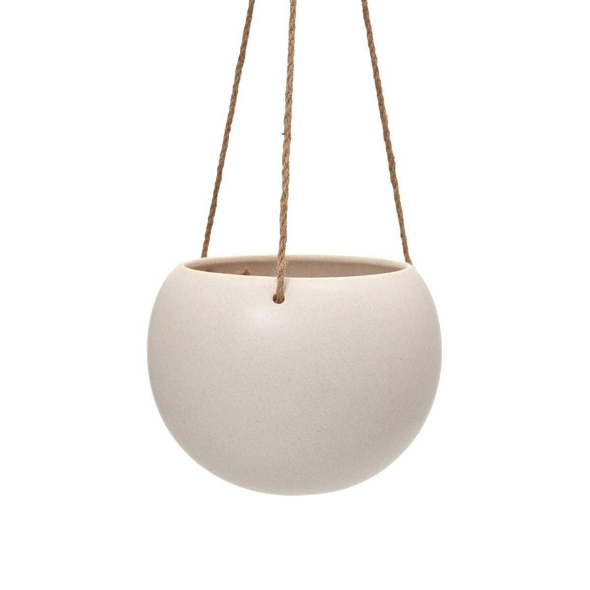 Orbit Hanging Planter - Oatmeal