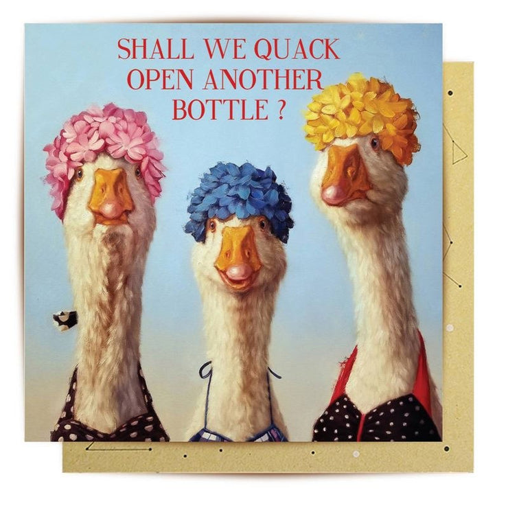 Quack Open A Bottle Card