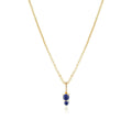 Gold Plated Binary Gemstone Necklaces