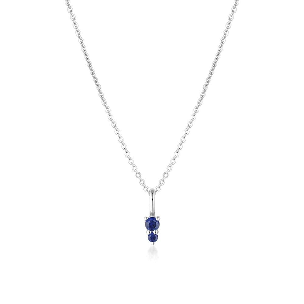 Sterling Silver Binary Gemstone Necklaces
