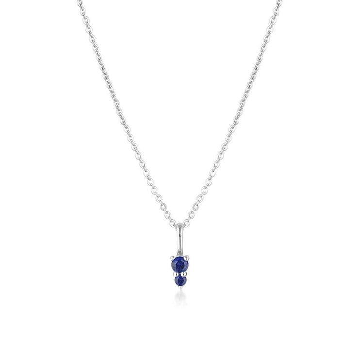 Sterling Silver Binary Gemstone Necklaces